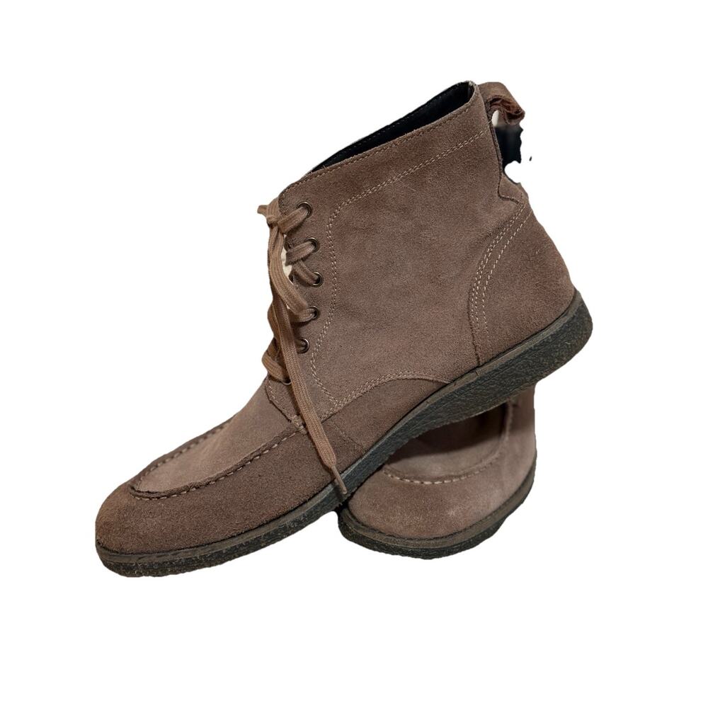 Andrew Marc Borden NYBORDNS Mens Brown Suede Casual Dress Boots sz 11.5